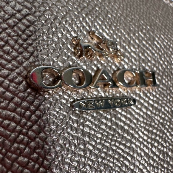 Coach Mini Christie Carryall Satchel in Crossgrain Gold Metallic Leather F23337 - Picture 16 of 16